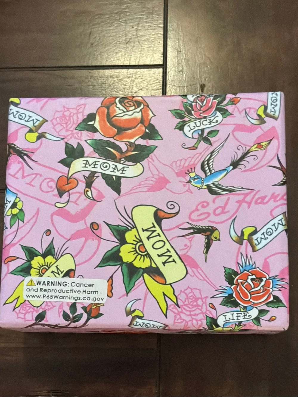 Ed Hardy Y2K MICRO wallet organizer crossbody & key Ring NIB